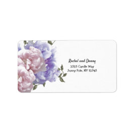 Peony Address Label Adressetikett
