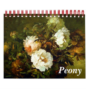 Peony Art Calendar (5,5 x 7 tum) Kalender