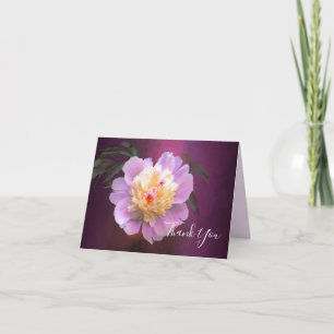 Peony begravning - tack för ditt kort
