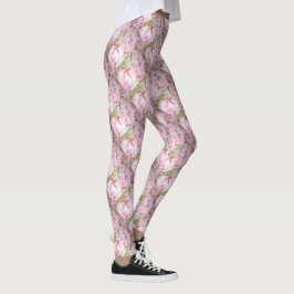Peony Bliss All-Over-Print Leggings