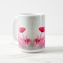 Peony-blomma Kaffemugg