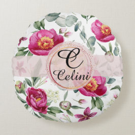 Peony-blomman, sömlös mönster Dekorativ kudde