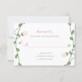 Peony Blommigt Bröllop OSA Card