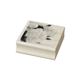 Peony blommigt frimärke stämpel