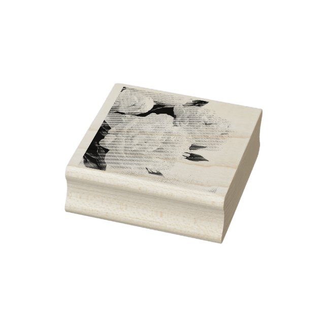 Peony blommigt frimärke stämpel (Stämpel)