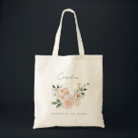 Peony Blommigt Watercolor Budens mamma Tygkasse<br><div class="desc">Fira Budens mamma speciella roll med vår Peony Blommigt Watercolor Anpassningsbar Tote Bag. Den här eleganten har en fantastisk vattenfärgsdesign med mjuka peonier, vilket ger en aning sofistikering och charm. Det är perfektens sätt att hedra budens mamma på hennes dotters stora dag. Anpassa tonen med ett budskap om anpassningsbar eller...</div>
