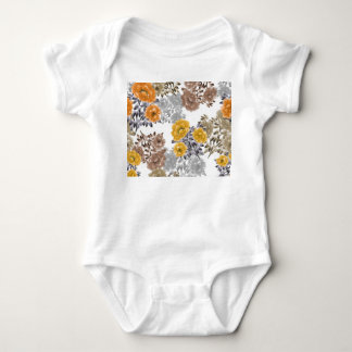 Peony Blommigt Watercolor White Background T Shirt