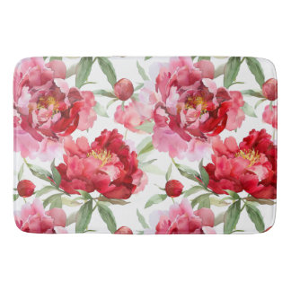 Peony blossoms Bath Mat Badrumsmatta