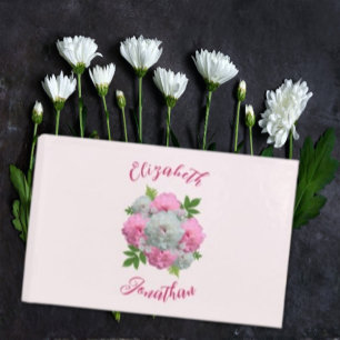 Peony Bouquet Bröllop Gästböcker