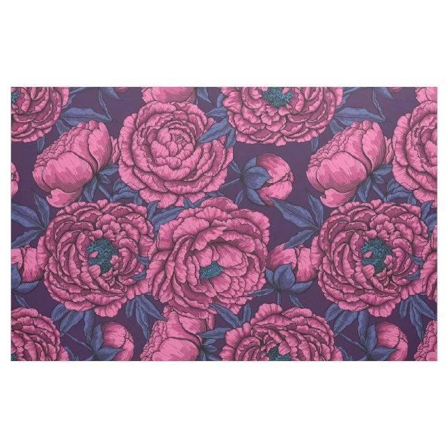 Peony bouquet tyg (Fat Quarter)
