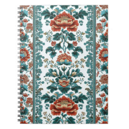 Peony Brocade Anteckningsbok