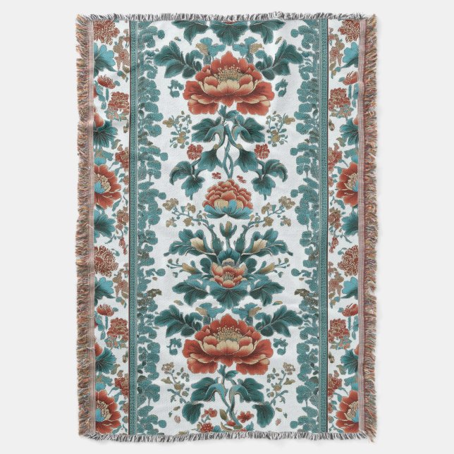 Peony Brocade Filt (Framsidan Vertikal)