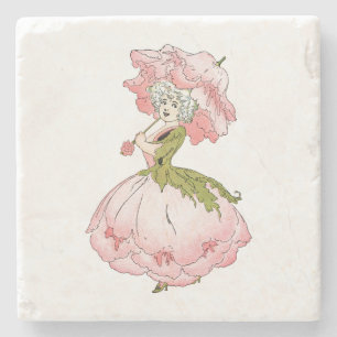 Peony Dam Stone Beverage Coaster Stenunderlägg