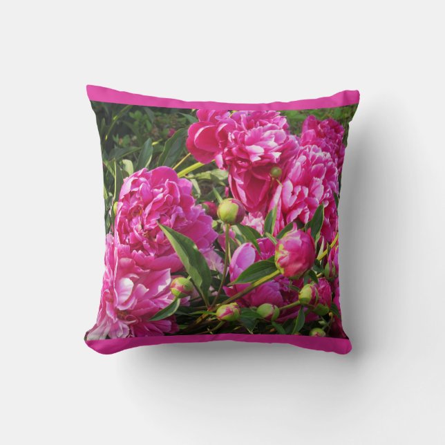 Peony dekorativ kudde (Framsida)