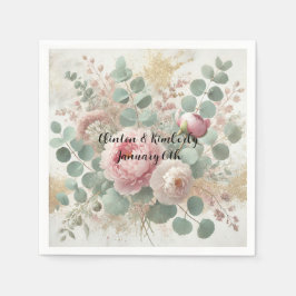 Peony Drama Light Papper & Party Napkins Pappersservett