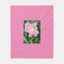 Peony Fleece Blanket