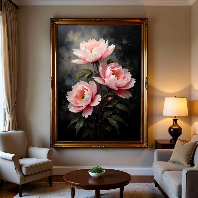 Peony Floral Artwork Poster (Skapare uppladdad)