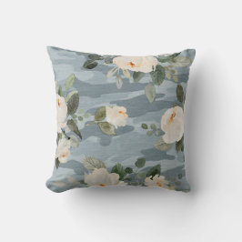 Peony Flower Camo Dekorativ kudde