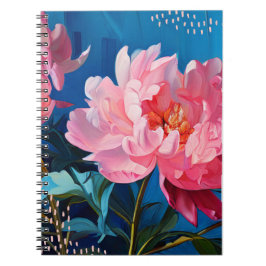 Peony Flower | Journal Anteckningsbok