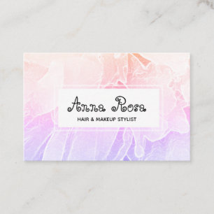*~* Peony Flower Rosa Lavender Blommigt Chic Visitkort