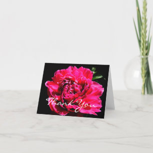 Peony Flower Tackkort Card