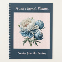 Peony Flowers in Blue & White på Rosa & Blue