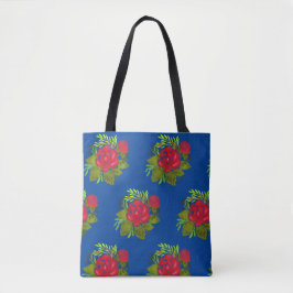 Peony Folk Blommigt Tygkasse