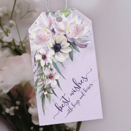 Peony Garden Best Önskemål med Hugs och Kisses Presentetikett