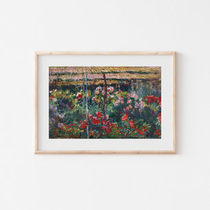 Peony Garden Claude Claude Monet Poster