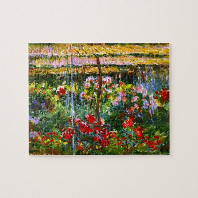 Peony Garden Claude Monet Fine Art Pussel (Horisontell)