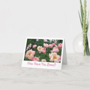 PEONY GARDEN, "HUR HAR DU VARIT?" (FOTOG) KORT