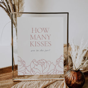 Peony Garden-Möhippan "How Thkisses" (Hur många ki Poster