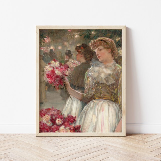 Peony Girl | Childe Hassam Poster (Skapare uppladdad)