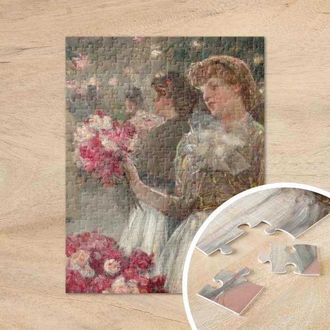 Peony Girl | Childe Hassam Pussel (Skapare uppladdad)