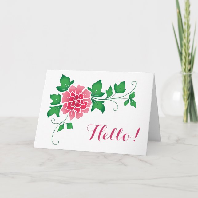 Peony Hej Kort (Framsida)
