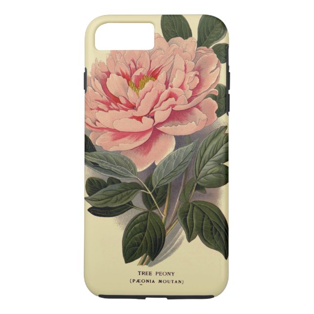 Peony iPhone 7 Plus, Tuff Case-Mate iPhone Skal (Baksida)
