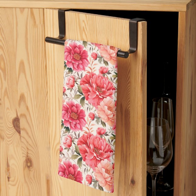 Peony Kitchen Towel Kökshandduk (Thirds Fold)