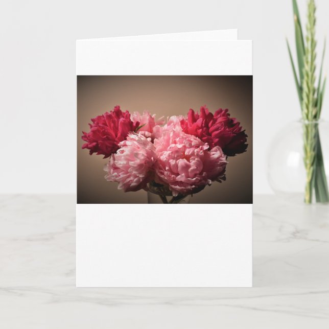 Peony-kort Kort (Framsida)