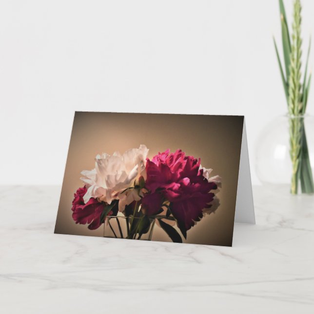 Peony-kort Kort (Framsida)