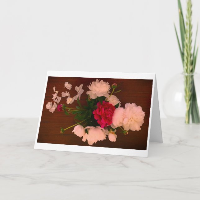 Peony-kort Kort (Framsida)