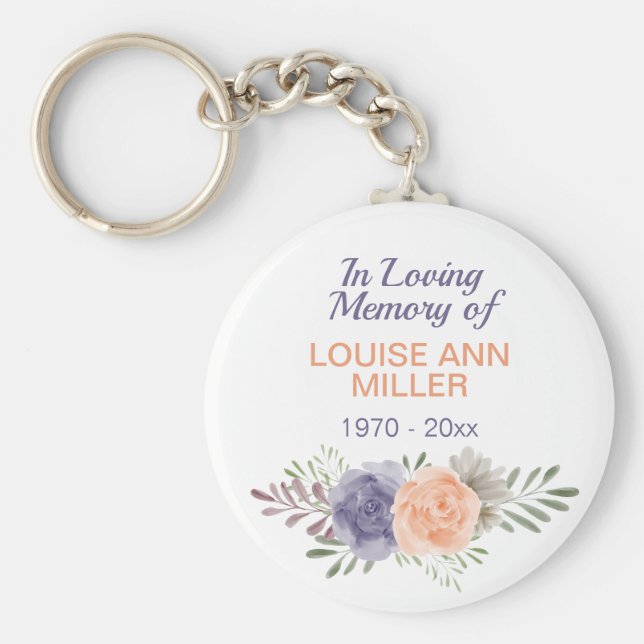 Peony Memorial i övernattning av minnet av Nyckelring (Framsidan)