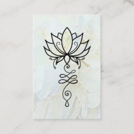 *~* Peony Nirvana Helig Geometry Lotus Yoga Visitkort