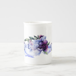 Peony Noir Bone China Mugg Benporslin Mugg