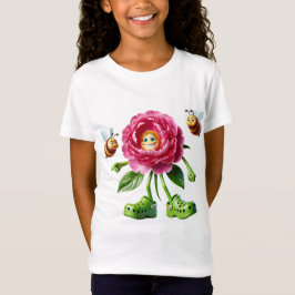 Peony och Bees T Shirt