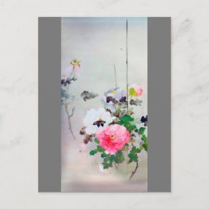 Peony och Butterfly, Watanabe Seitei Vykort