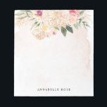 Peony och Gold Foil Bloom Anteckningsblock<br><div class="desc">Det här anpassadet, som är designat att samordna med vår insamling av Peony och Guld, och som passar det personlighetsdugliga anteckningsblocket, har blommor av ädel rosa och guld med grönt löv i vattenfärg. Om du vill göra en mer avancerad anpassning av den här designen, t.ex. ändra layout, teckensnitt eller storlek...</div>