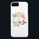 Peony och Guld Bloom Monogram Namn<br><div class="desc">Designat att samordna med vår Peony Bloom Monogram-samling, har anpassadet iphone case lustig rosa och blommor från guld med grönt bladverk. Om du vill göra en mer avancerad anpassning av den här designen, t.ex. ändra layout, teckensnitt eller storlek text, klickar du på knappen "CUSTOMIZE" ovan. Observera att folie av guld...</div>