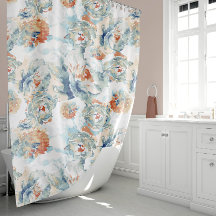 Peony och Hydrangea Blooms Autumn Färg