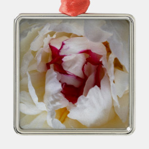 Peony petals julgransprydnad metall