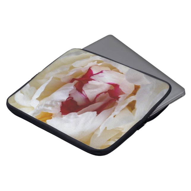 Peony petals laptop fodral (Framsida topp)